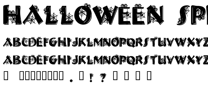 Halloween Spider font